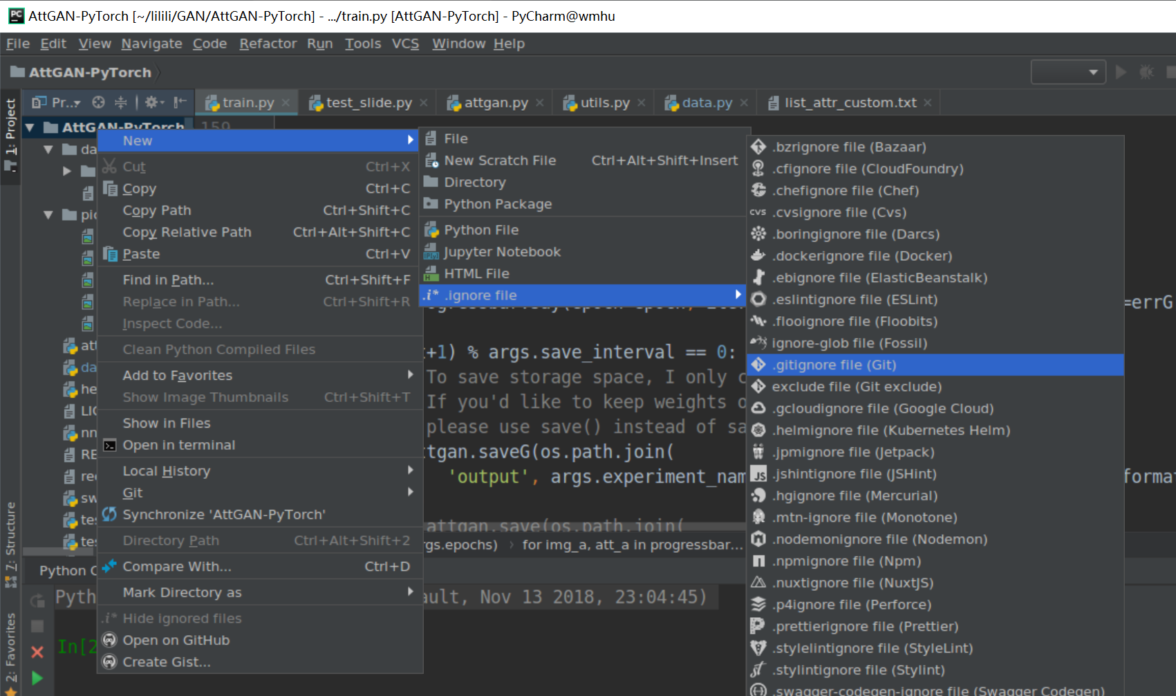 git credentials pycharm windows